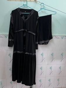 Elegant Black Abaya Set