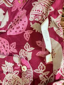 Pink and grey kurta set