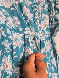 Flowy Floral Kaftan Top