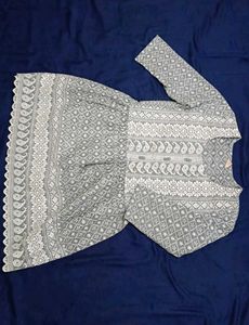 Rajasthani embroided flared kurti
