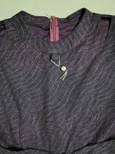 Elegant Dark Purple Dress