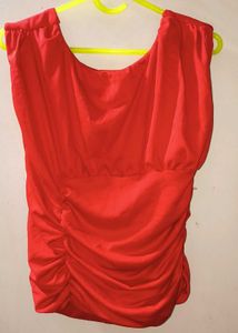 Ruched Deep back top