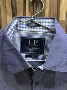 Men's Blue Long Sleeve Shirt