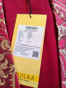 Beautiful Pink Kurta Set with Gold Print
