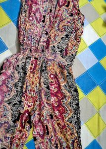 Boho Paisley Print Jumpsuit