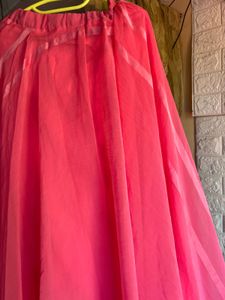 Vibrant Pink lehenga skirt With Matching Blouse
