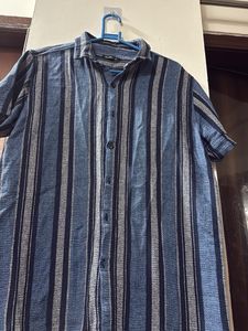 Men's Striped Short Sleeve Shirt