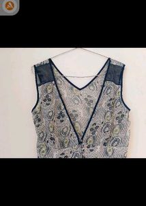 Sheer Paisley Print Sleeveless Top