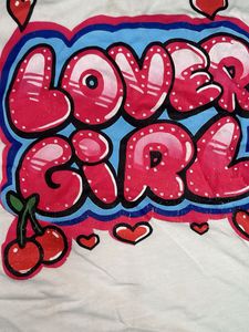 Cute "Lover Girl" T-shirt and Pants Set