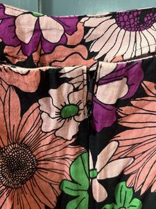 Retro Floral Puff Sleeve Top