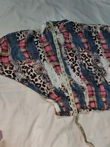 Trendy women's patchwork shirt top .