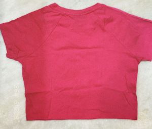 Pink crop top