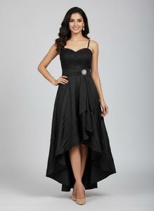 Elegant Black Party Dress Full Length