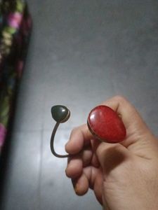 Red &amp; Green Gemstone bracelet