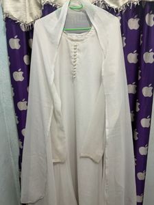 Elegant White Pakistani Dress