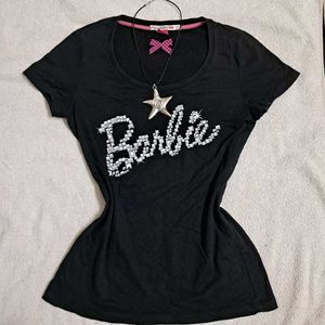 Y2k Fitted Barbie Graphic T-Shirt