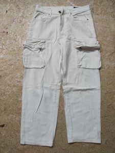 Light Wash Cargo Pants