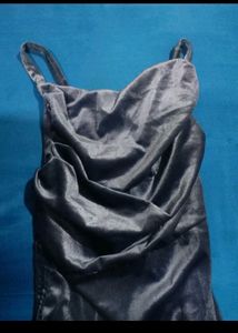 Velvet One-Shoulder Ruched Dress