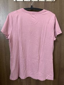 women brand print slim cfit crew neck T-shirt