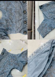 Embroidered Blue lehnga choli