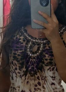 Beaded Y2K/Vintage top