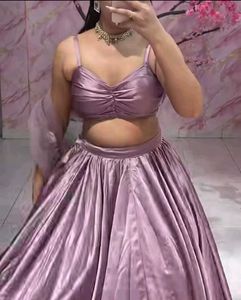 Elegant Lavender Lehenga Choli Set