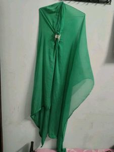 Georgette Rama Green dupatta scarf stall