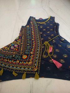 Beautiful Navy Blue Ethnic Kurta Set