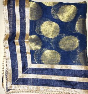 Elegantand heavy Banarasi Blue Dupatta