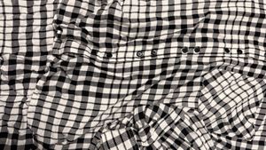 Classic Black and White Checkered shirt- women