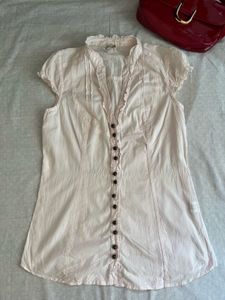 Elegant Women's Pink Button-Up Top