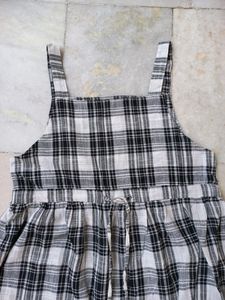 Black And White Checks One Piece