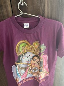 Bright Small Size Printed T-shirt