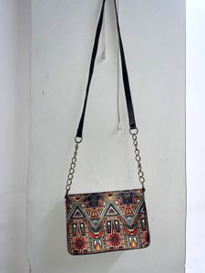 Unique Geometric Print Crossbody Bag