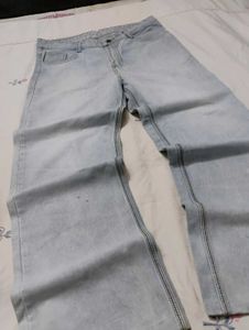 Light Wash Baggy Denim Jeans