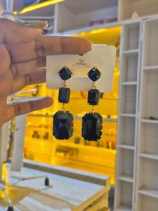 Chunky Gemstone Drop Earrings