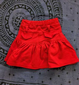 Cute Red Skater Skirt