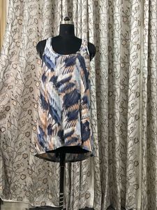 Abstract Print Sleeveless Tank Top