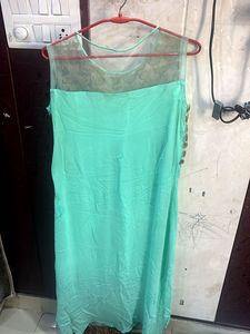 sea green embellished kurta