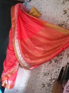New ElegantBanarasiStyleKoraSilkSaree