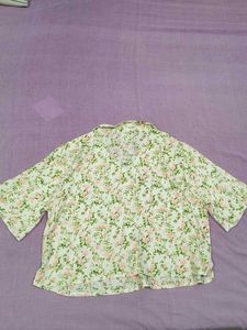 Floral Print Button-Up Shirt