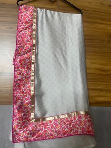 Satin Silk Saree With Ready made Blouse