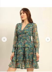 Floral Ruffle Mini Dress