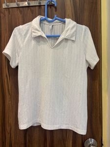 Classic White Collar T-Shirt 🤍