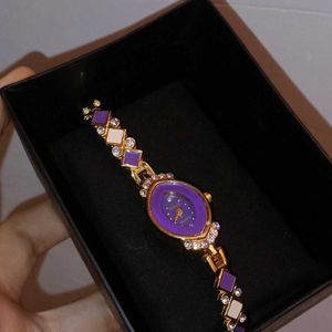 Elegant Purple Dial Women's Watch