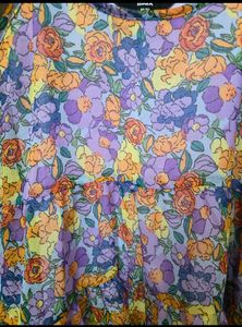 Floral Print Tiered Cami Top