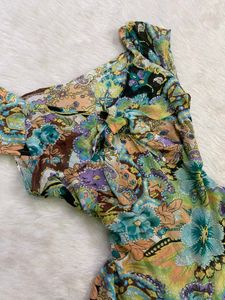 Boho Floral Print Top