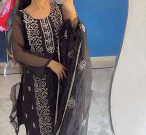 amazing black lover full work suits sets duppta