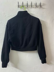 H&amp;M Black LA Cropped Sweatshirt