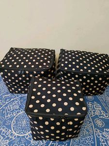 🇳🇿💫🎀Set of 3 Polka Dot Storage Bags